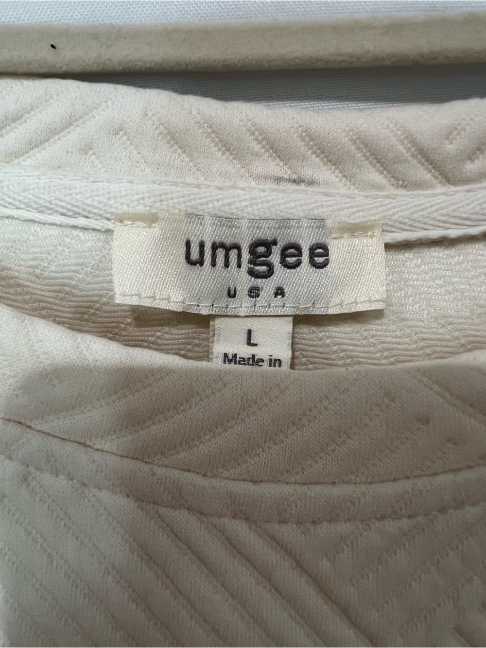 Umgee Ivory Quilted Short-Sleeve Set w/ top and pants - Picture 2 of 2